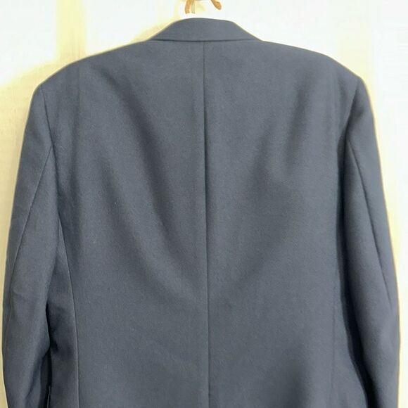 Towncraft 46L Navy Gold Tone Buttons Elegant Stunning Sport Blazer Jacket - Picture 4 of 13